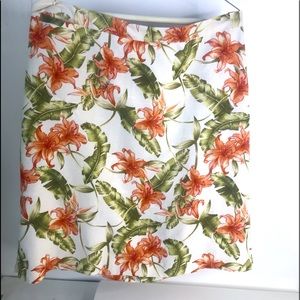 Bermuda Bay Hibiscus Floral Women’s Skirt XL